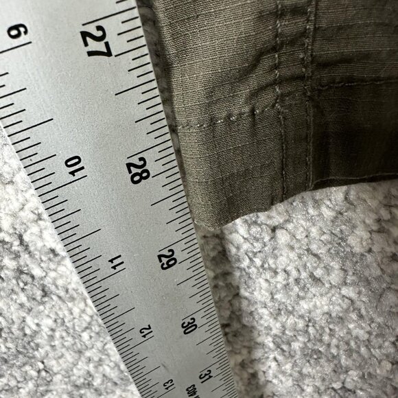 Vuori‎ Ripstop Pants Mens Olive Green Drawstring Tapered Jogger Zip Pocket V412 - Picture 4 of 9